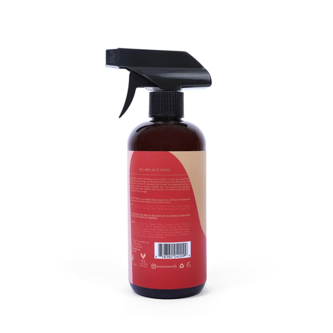 As I Am JBCO Water - 16 ounce - Nano Curl Strengthener - Moisturizes and Detangles - Anti-Frizz - Increases Fiber Strength - Enriched with Jamaican Black Castor Oil, Vitamin C, and Vitamin E